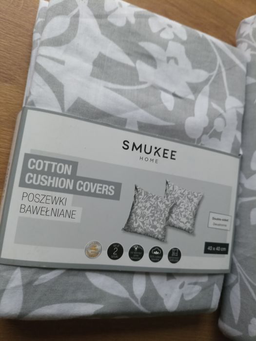 Pościel 5 elementów bawełna 100% Smukee komplet pościeli w liście