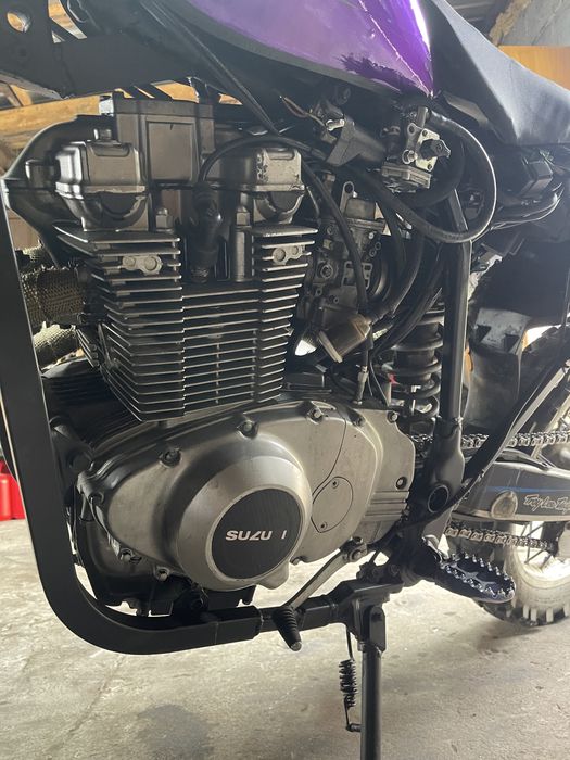 cross yamaha wrf po swapie na silnik suzuki gs500e