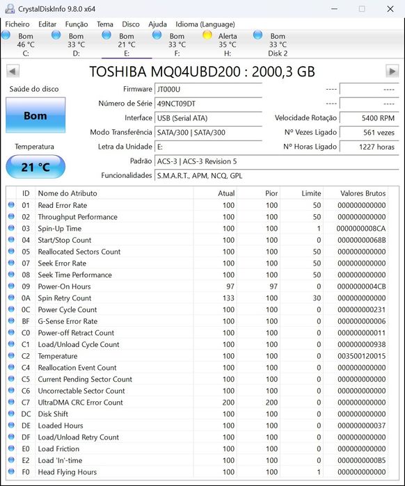 Disco Toshiba 2tb