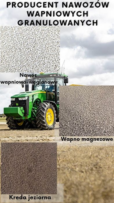 Wapno nawozowe granulowane,magnezowe,kreda jeziorna,sypkie luz