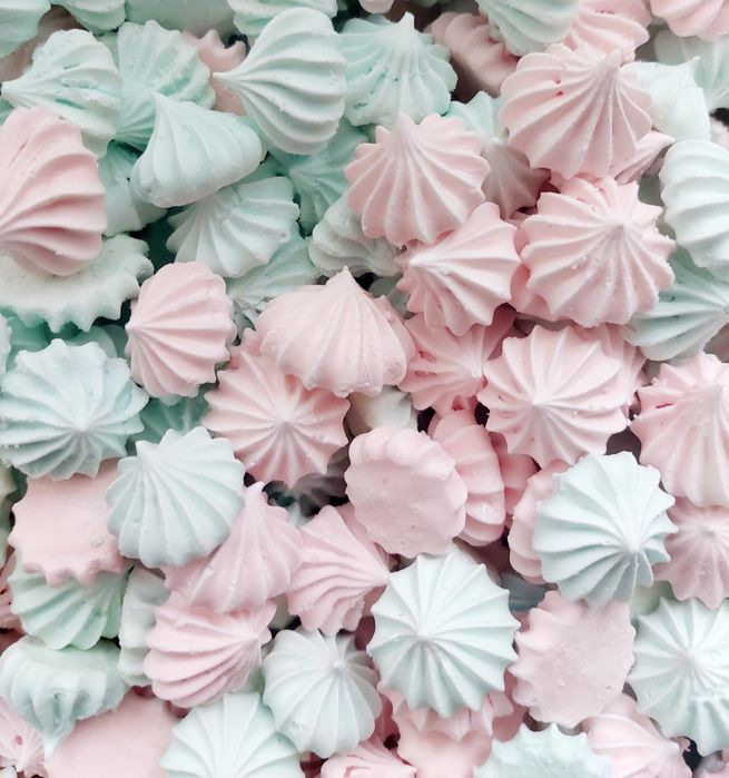 Bezy małe różowo niebieskie pastelowe 30g