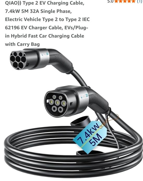 cabo de carregamento para veículos elétricos (EV) da marca QIAO,