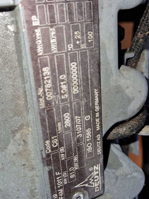 kompresor sprężarka compair c76 7.6 mobilna deutz fm4 1011f