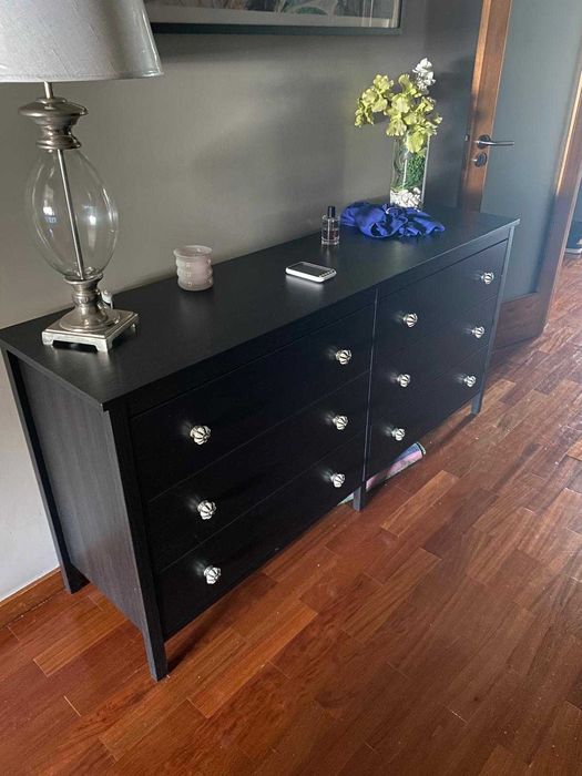 Comoda ikea koppang castanho preto