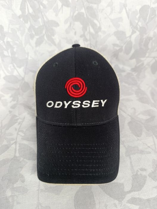 Czapka z Daszkiem Odyssey Czarno Beżowa Regulowana