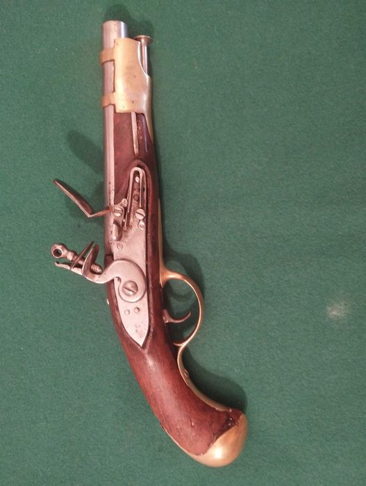 Pistola de cavalaria pederneira Francesa  mod. 1763  2º modelo