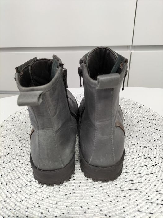 Skórzane botki (trapery) jak Rieker rozm 37 wkładka 23 cm