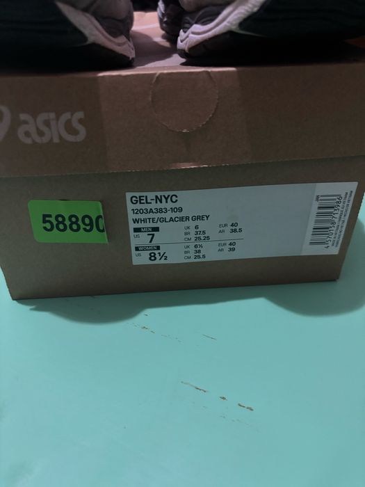 Asics gel nyc white/gray