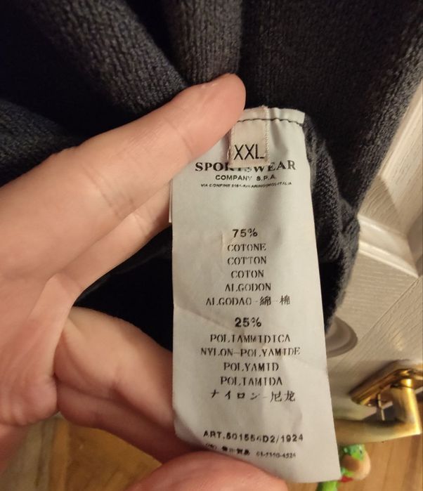 Кофта (свитер, джемпер) Stone Island. Оригинал! Винтаж! Made In Italy!