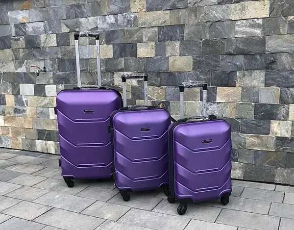 Чемодан Ручная кладь, Валіза дорожня сумка Wings 147 black Вінгс Вингс