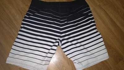 Шорты летние пляжные XS черно-белая полоска H&M (НМ)
