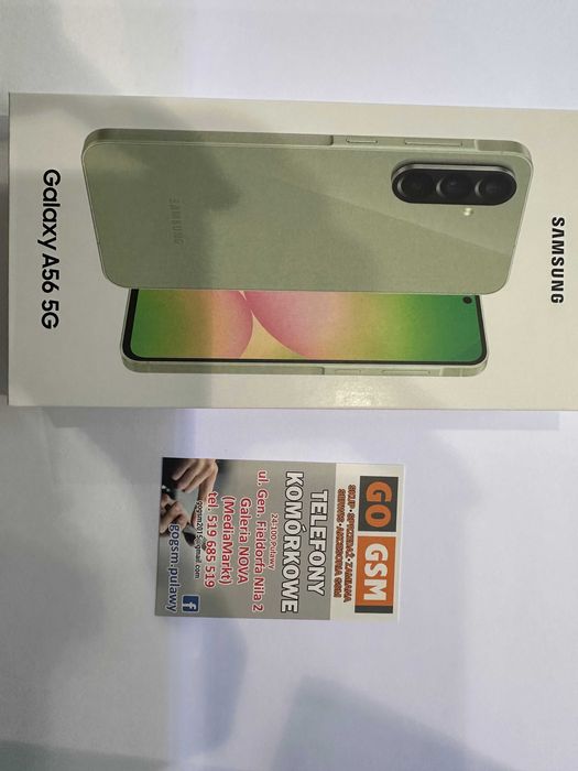 Samsung A56 5G, Kolor:Zielony,NOWY,Bez SIMLOCKA,Puławy Galeria NOVA