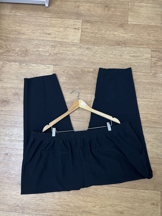 24 розмір 58 чорні якісні штани брюки висока посадка на резинці