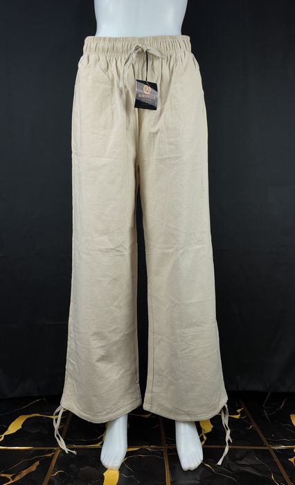 Spodnie Aurivella beżowe L, 100% bawełna, nowe z metkami