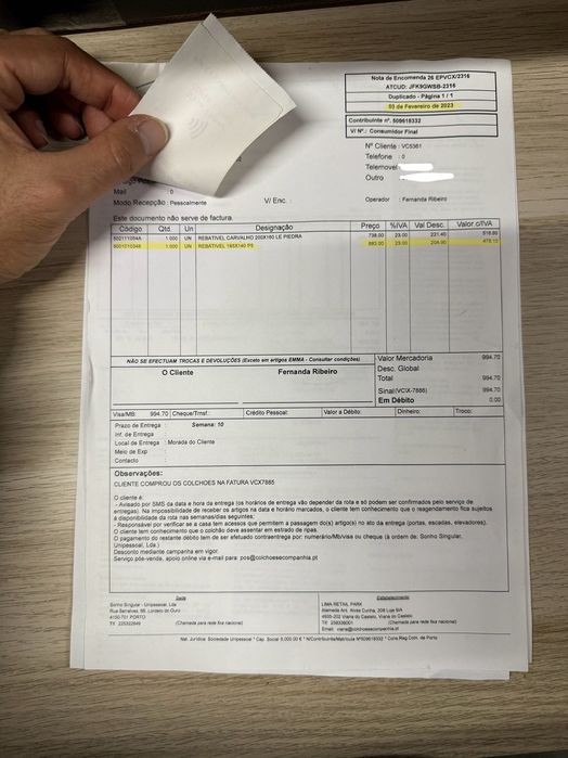 Conjunto Canapé 195x140 + Colchão Visco/Látex