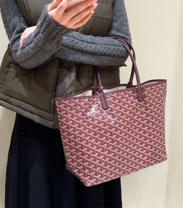 Сумка шоппер Goyard гоярд повний комплект бутика шкіра сумочка
