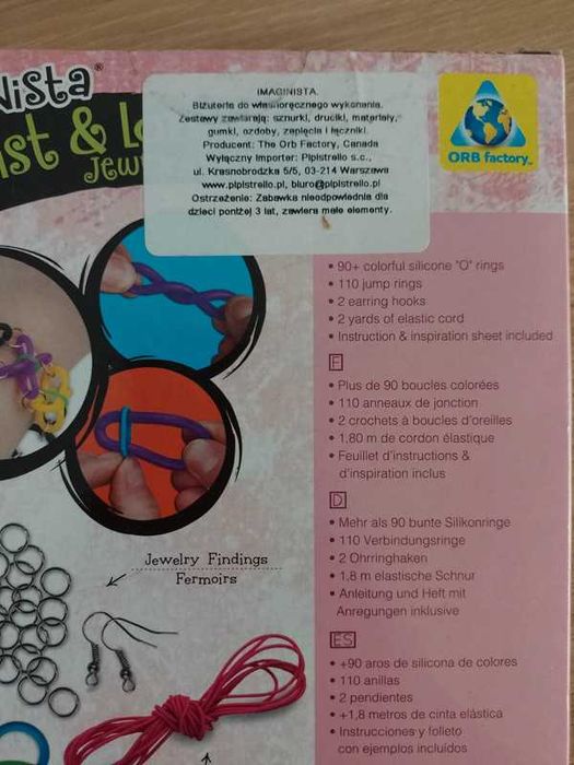 Biżuteria do własnoręcznego wykonania dla dziewczynki