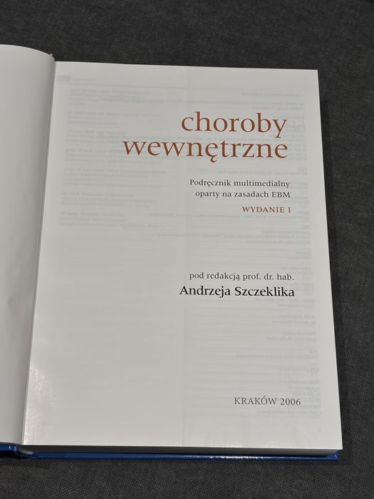 Choroby wewnętrzne Szczeklika – Tom II, wyd. 2006