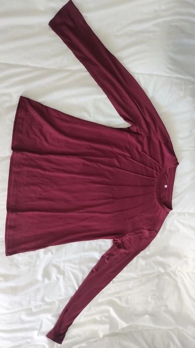 Blusa manga longa Mulher vinho tamanho L