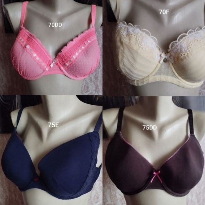 Бюстгальтеры на поролоне разных размеров