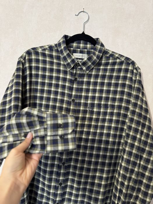 Чоловіча фланелева сорочка в клітинку Bugatti L-XL