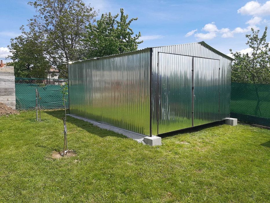 Garaż blaszak 4x6 Garaż blaszany Producent Montaż 4x5 5x7 4x8 4x9 3x5