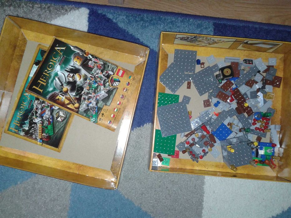 Klocki gra planszowa oryginał Lego 3860 Heroica Fortaan niekompletny