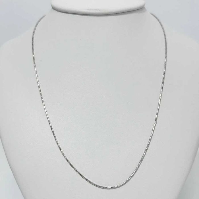 Ciekawy srebrny łańcuszek damski o splocie linka 2,9G 925