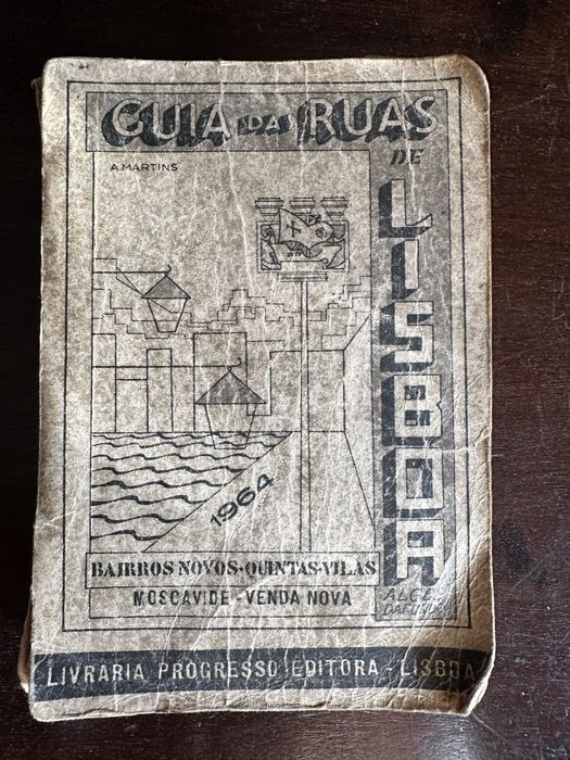 Guia das Ruas de Lisboa – Edição de 1964 – Livro de Bolso Vintage