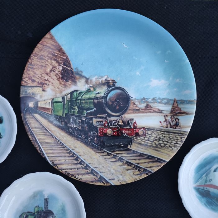 Lokomotywa talerze kolekcjonerskie porcelana