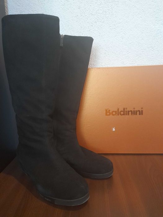 Baldinini kozaki zamszowe ocieplane