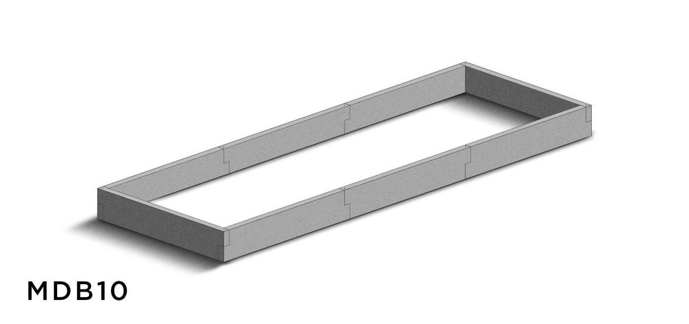 Warzywnik- Modułowa Donica Betonowa MDB typ T model MDB10