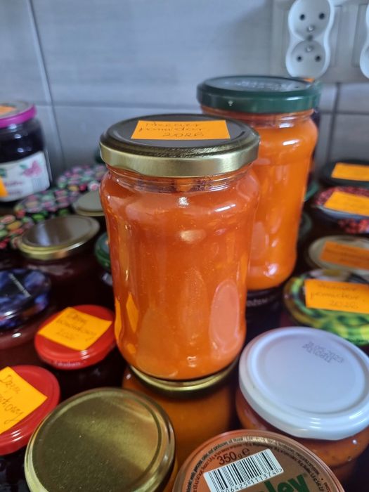 Przecier pomidorowy naturalny dżem z czarnej porzeczki