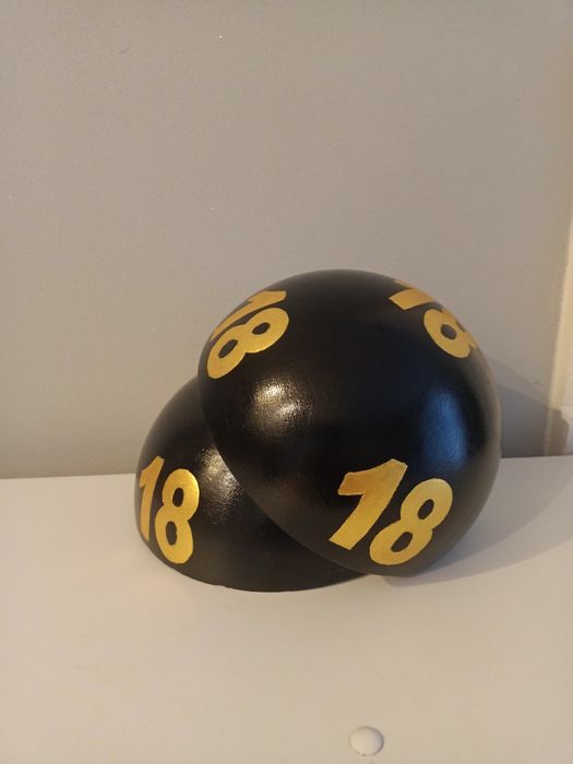 Kula lotto czarno- złota prezent