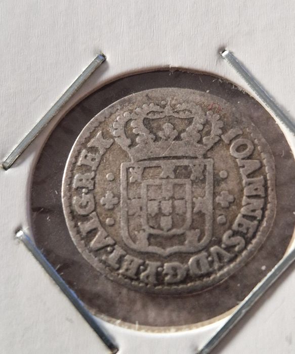 Moeda de prata 3 vinténs D. João V