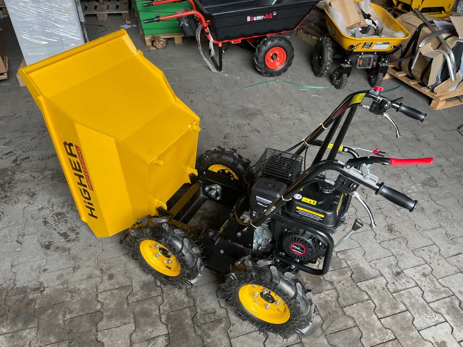 Taczka spalinowa mini wywrotka HIGHER wozidło spalinowe LONCIN 6,5 KM
