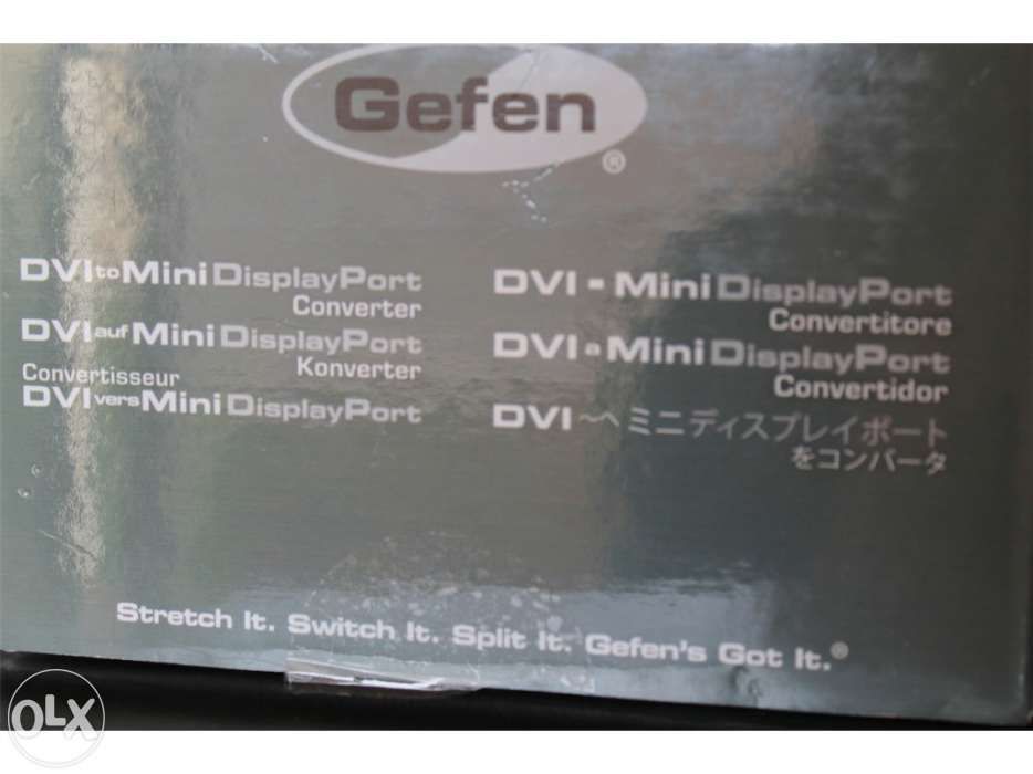 Gefen dvi - mini displayport (usado para ligar macbook a Apple Cinema