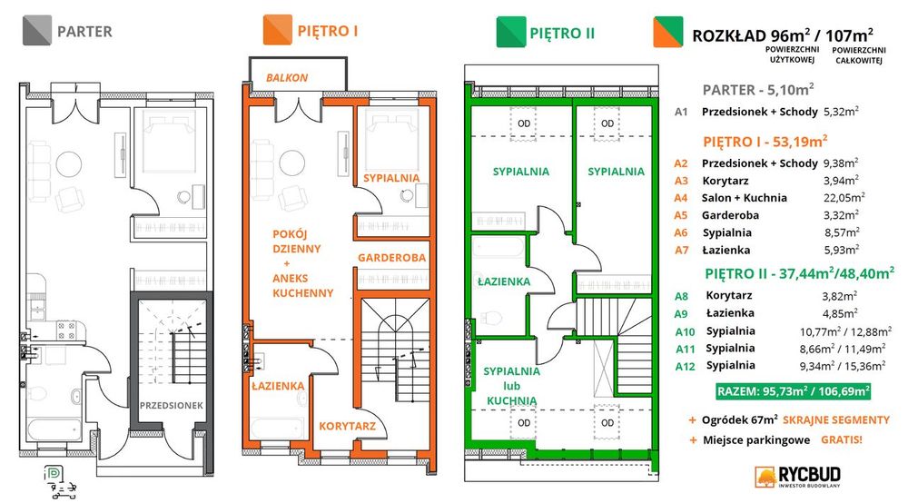 Duże i wygodne! 96 m² przestrzeni dla rodziny lub pod inwestycję!
