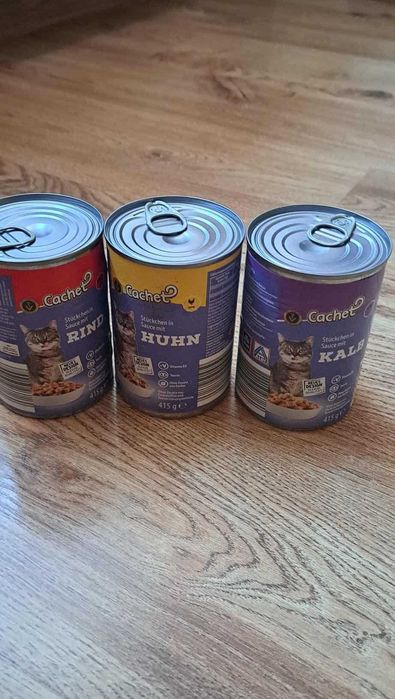 Karma dla kotów w puszkach Cachet