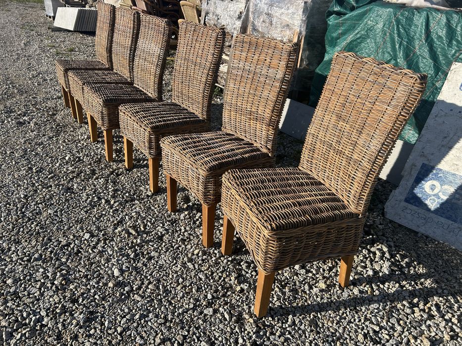 Fotele ratanowe stylowe promocja