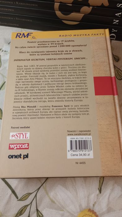 Imprimatur. Rita Monaldi, Francesco Sorti