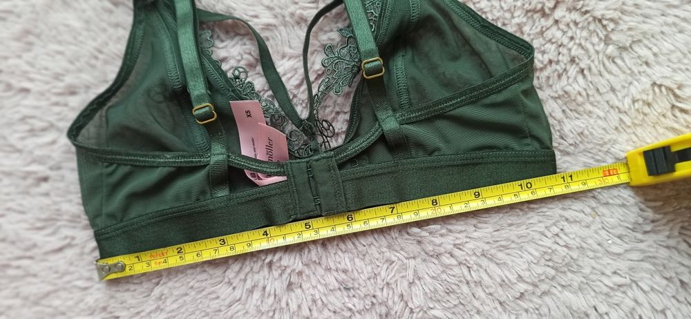 hunkemöller XS miękki koronka stanik biustonosz zielony
