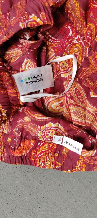 44 XXL bodyflirt spodnie materiałowe szerokie kolorowe etno