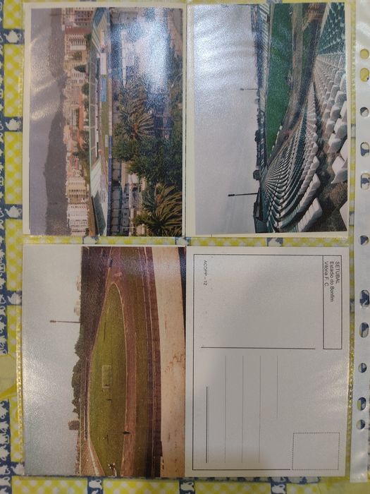 postais do estádio do Bonfim Setúbal