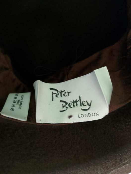 Brązowy Damski Kapelusz Z Futra Królika Peter Bettley