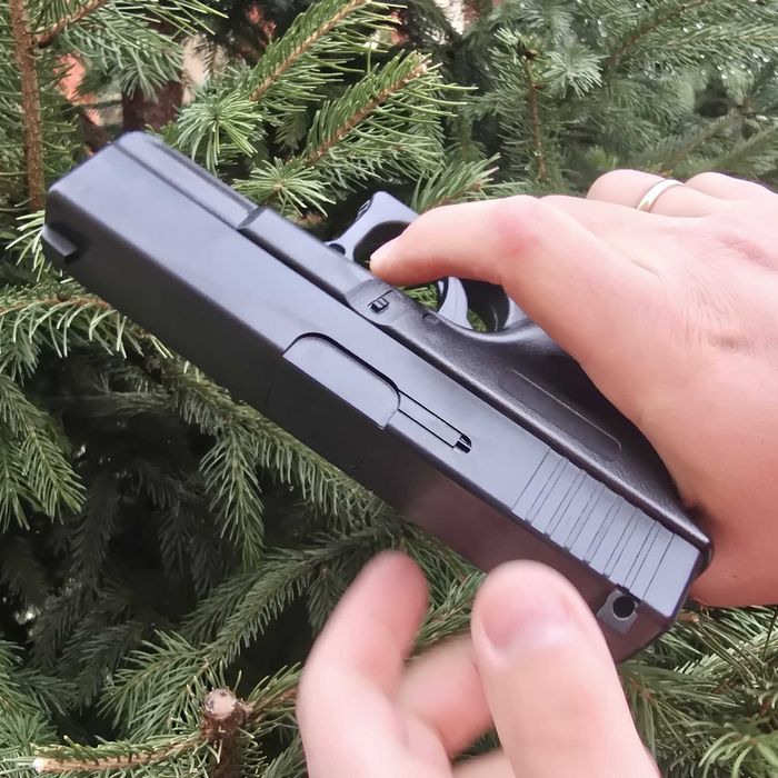 Пістолет Глок Glock 19 Galaxy G15 кульках Металевий іграшковий