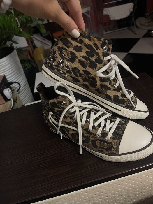 Кеди GUESS, леопардові кеди. Оригінал. 24см Взуття весна-осінь.