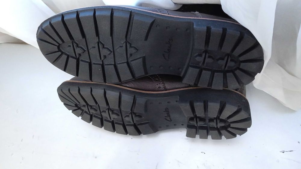 Новые Clark's меховые ботинки воловья кожа в идеале (Торга нет