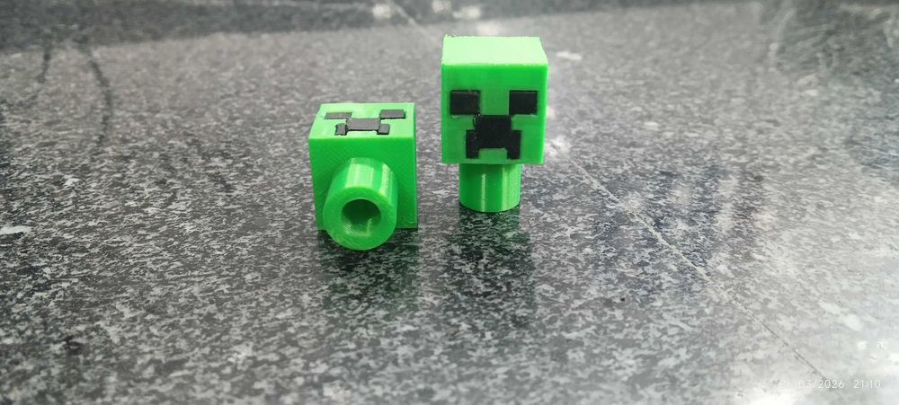 Tampas de Válvula "Creeper" Minecraft | Pipo para Bicicleta, Mota e Carro | Edição Especial