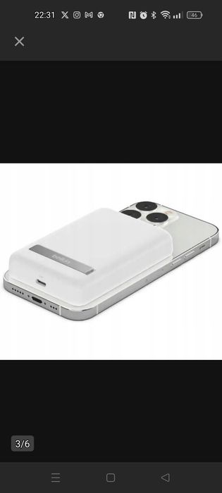 Powerbank Belkin BPD004BTWT BoostCharge Magnetic Wirelees 5000mAh Biał